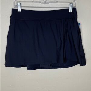 ANNE COLE Black SPF 50 Swimsuit Bottom Skirt Neutral Tankini Separate NWT Large